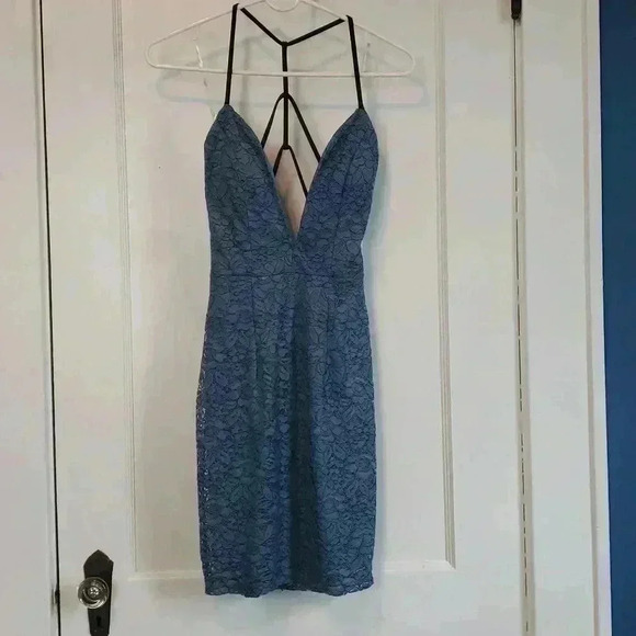 Trixxi Fitted Lace Dress - Picture 1 of 9